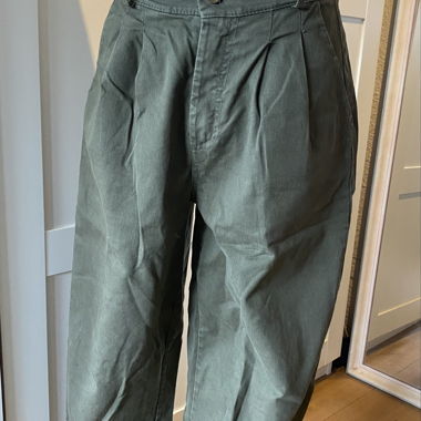 Green Wide-Leg Trousers