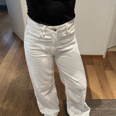 H&M white jeans