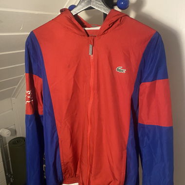 Giacca a vento/Giacca da allenamento Lacoste Rosso Blu Taglia M