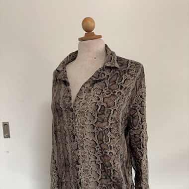 Snake Print Bluse