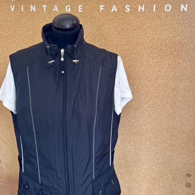 Gilet nero anni 2000/Y2K Rave Techno