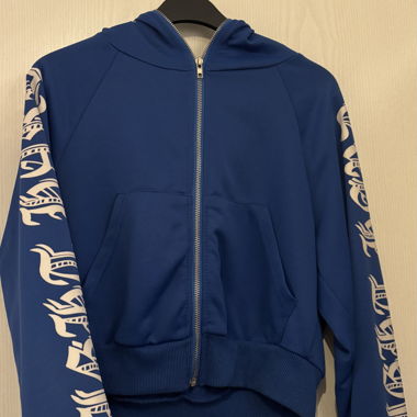 Blue Zip Hoodie