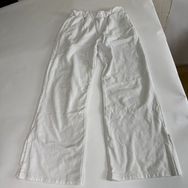 Pantalon de yoga blanc à jambes larges