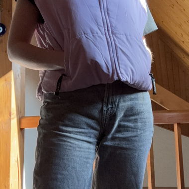 Lilac Puffer Vest De Ville