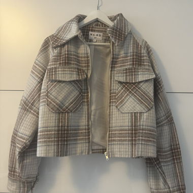 NA-KD Übergangsjacke, Holzfäller-Look, Grösse 38