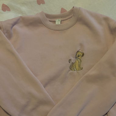 Personalisierter- König der Löwen Pullover in Rosa