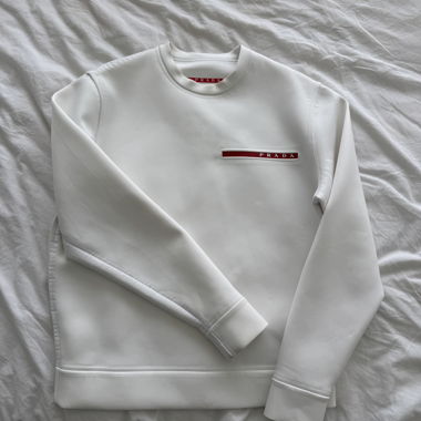 White Prada Sweatshirt