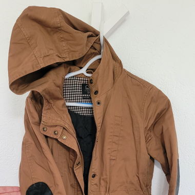 Übergangs Jacke Braun