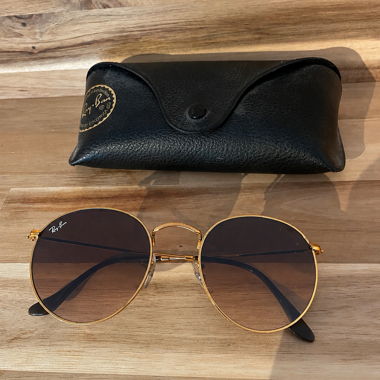 Occhiali da sole Ray Ban - metallo tondo dorato