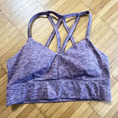 Reggiseno sportivo Joy Lab viola con bretelle