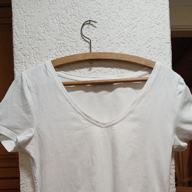 T-shirt blanc basique 