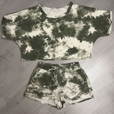 Ensemble coordonné tie-dye