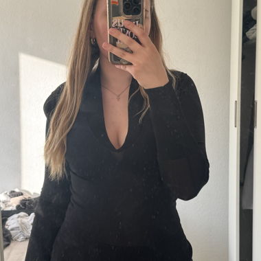 Schwarzes ZARA Knit Top