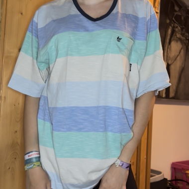 T-shirt oversize a righe