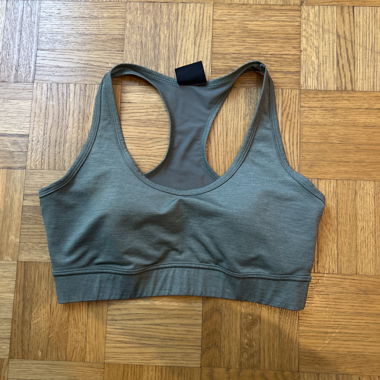 Sport-Bustier kaki Grösse S