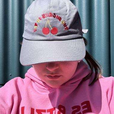 Grey Cherry Cap