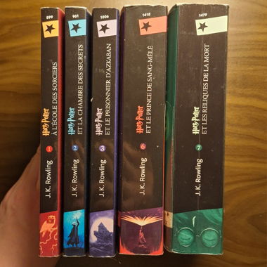 Lotto di 5 libri di Harry Potter
