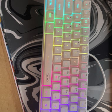 Clavier LED blanc avec connexion USB