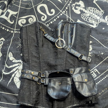 Steampunk Goth Korsage mit Bolero