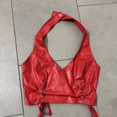 Leder Top