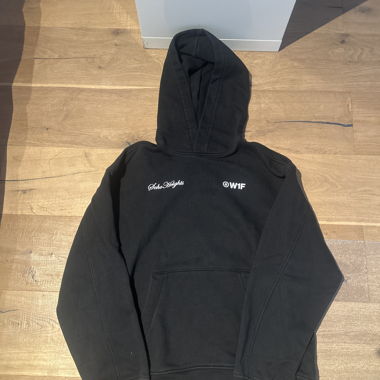 Black Printed Hoodie