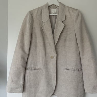 H&M Linen Blazer Beige