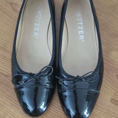 Ballerine nere in vernice