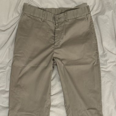 Beige Vintage Mid Waist Jeans