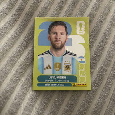 Autocollants Messi Panini