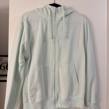 Sweat à capuche zippé Nike vert menthe