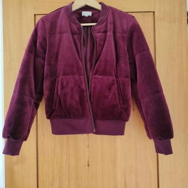 Veste bombers en velours 