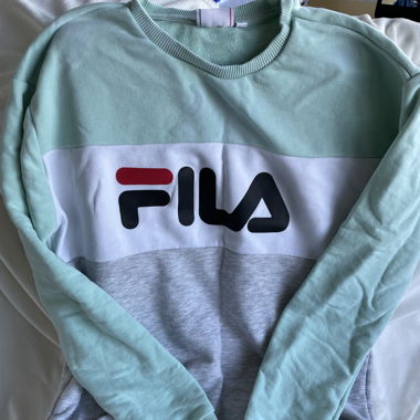 Fila Sweatshirt Türkis/Grau Gr. S