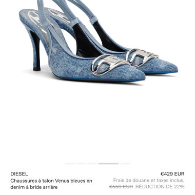 DIESEL talons en jeans 