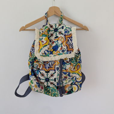 Zaino Crispina con coulisse e motivo
