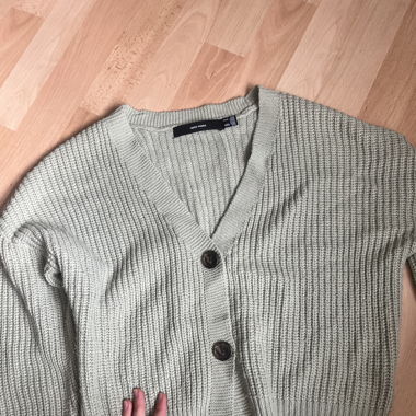 Cardigan Strickjacke, salbeigrün