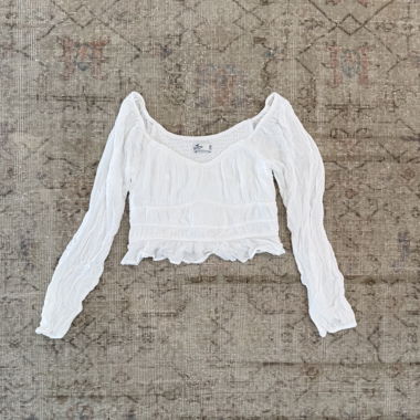 Hollister Langarmshirt Weiss