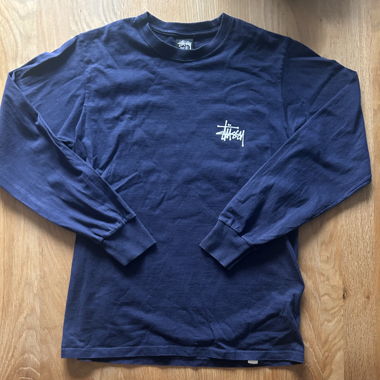T-shirt manche longue Stüssy bleu marine