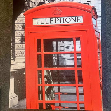 Tableau London cabine téléphonique 