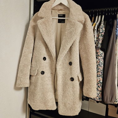 Manteau Teddy beige
