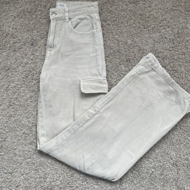 Pantalon cargo beige