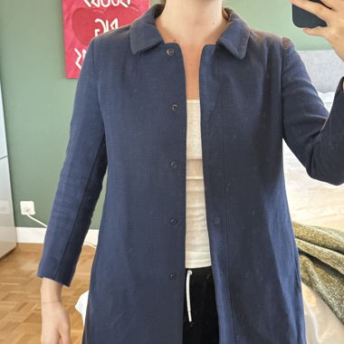 Blue light spring coat