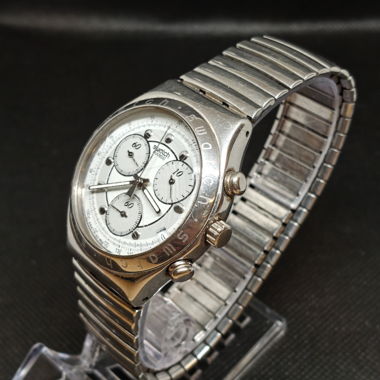 Swatch Irony Chronograph Edelstahl Vintage defekt