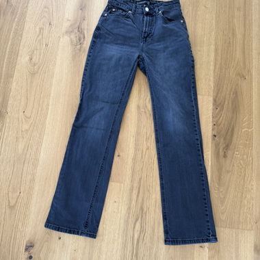 Schwarze Jeans Straight Leg D98