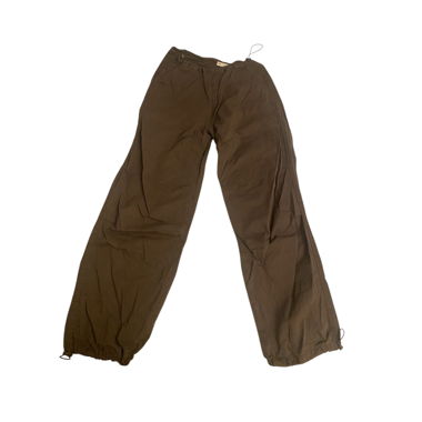 brown parachute pants