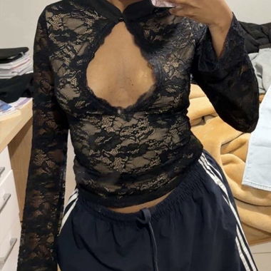 Black Lace Top