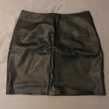 Leder Rock / Schwarz 