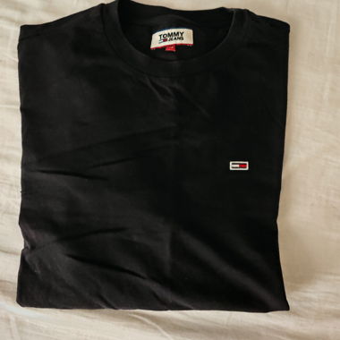 Tommy Hilfiger Langarm-T-Shirt Schwarz XS