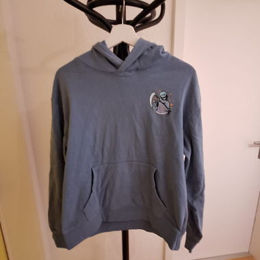 Sweat à capuche bleu clair