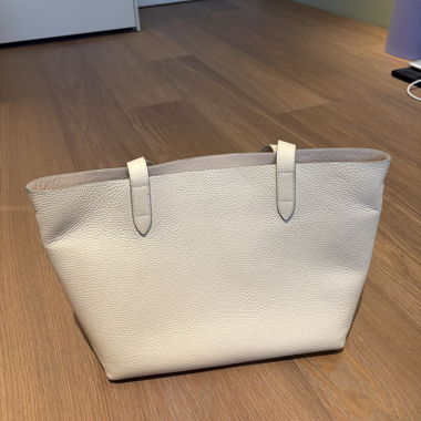 Cuyana Beiger Lederrucksack Tote Bag