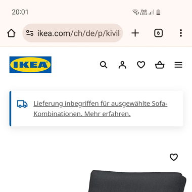 Recamiere Ikea 2×